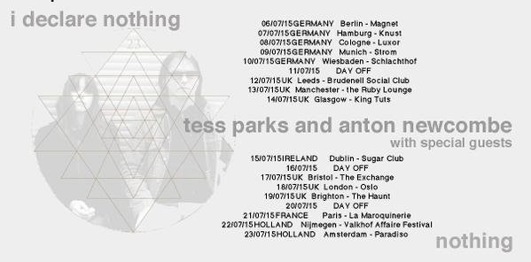 Tess Parks & Anton Newcombe tour 2015