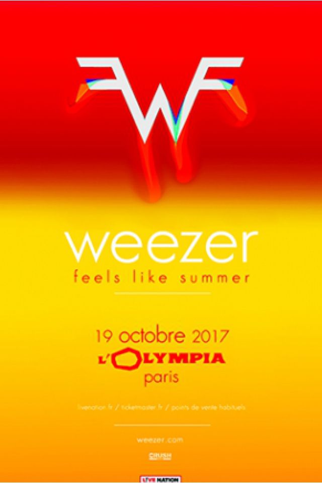 Weezer en concert à Paris, l'Olympia le 19 octobre 2017