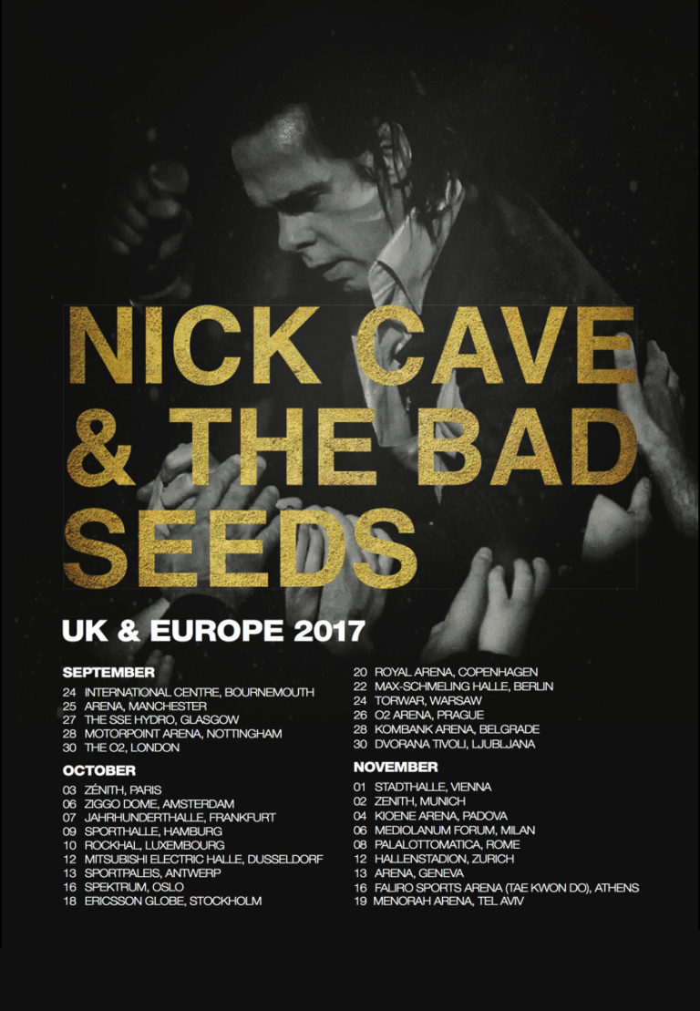 Nick Cave & The Bad Seeds European Tour 2017