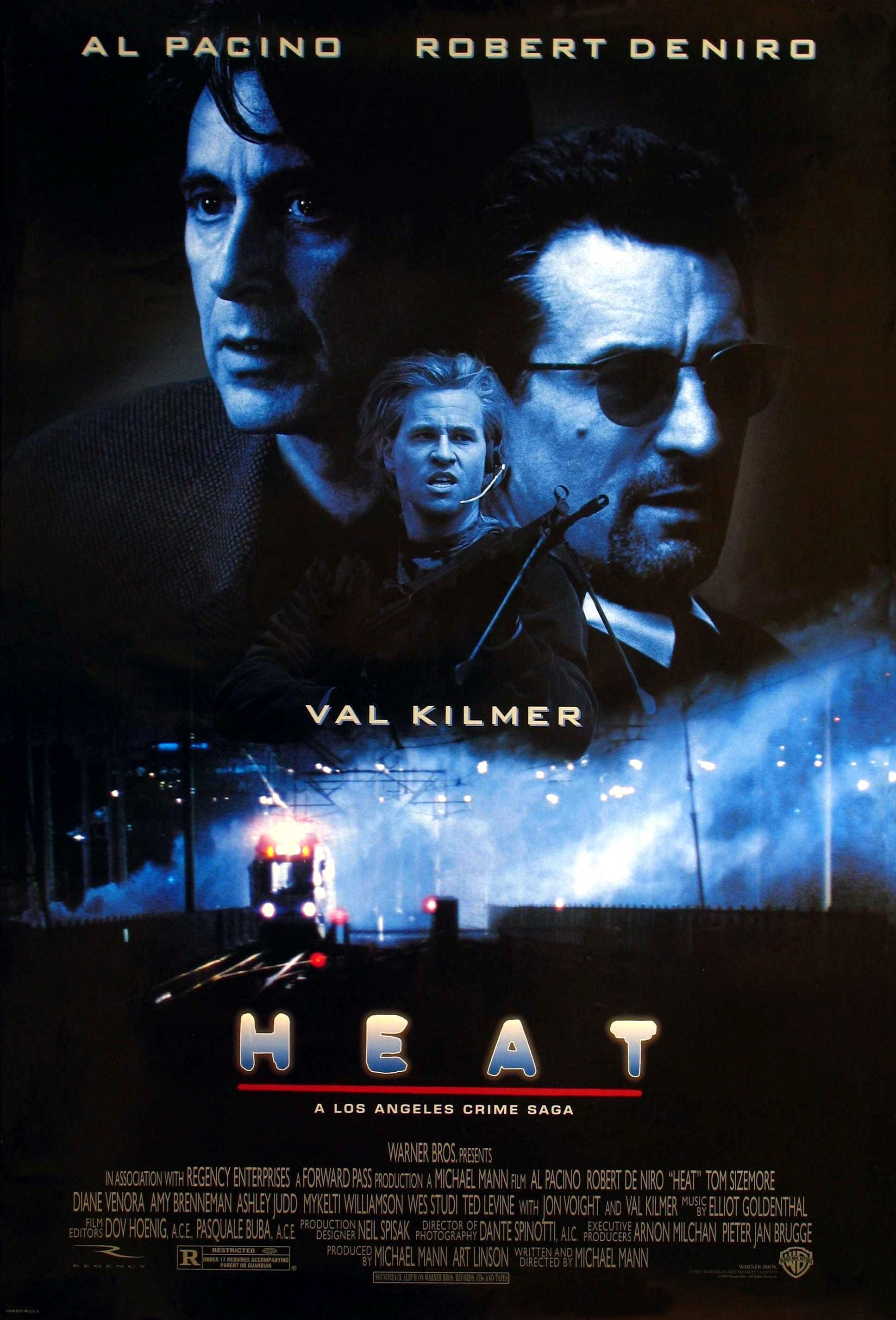 chronique critique review long-métrage culte heat l.a. takedown 1995 2017 20th century fox al pacino robert de niro vincent hanna neil mccauley movie polar film thief noir thriller einstürzende neubauten brian eno moby michael mann dante spinotti elliot goldenthal val kilmer diane venora jon voight amy brenneman