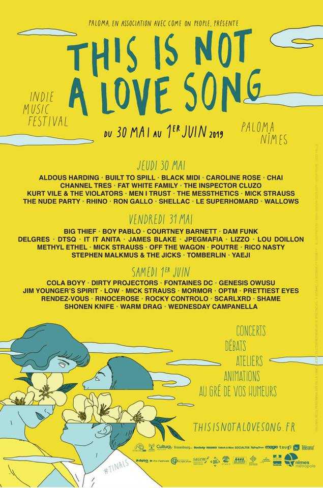 tinals this is not a love song 2019 festival rock punk hip-hop rap soul electro nîmes come on people paloma