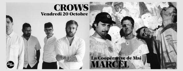 crows marcel la coopérative de mai coopé rue serge gainsbourg rock 'n' roll punk hardcore noise clermont-ferrand concours live